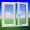 7 kamrás kétszárnyú középfelnyíló ablak nyíló/bukó-nyíló szárnnyakkal