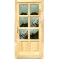 SZIKRA-6 egyszárnyú befelé nyíló fa bejárati ajtó